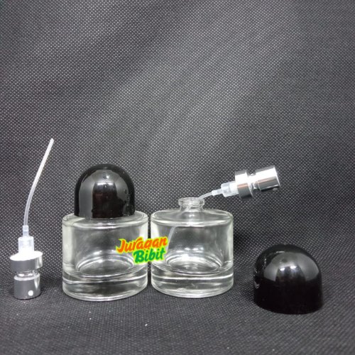 Botol Byredo 30ml press silver tutup hitam