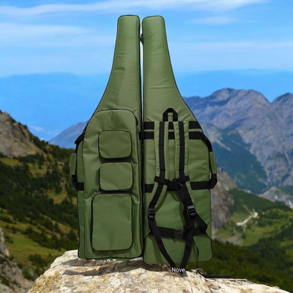 Tas PCP Botol Saku 3 + Tempat Pompa | uk 100cmx33cm| Waterproof Premium