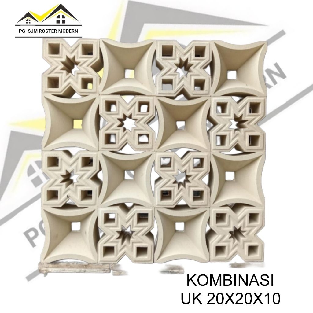 ROSTER BETON Pagar rumah loster beton all motif Lubang angin