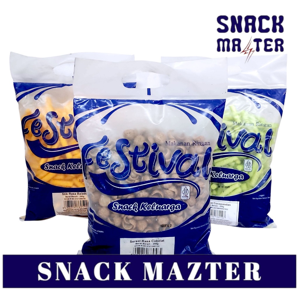 Festival Snack Sereal Rasa Cokelat - Netto 250 Gram