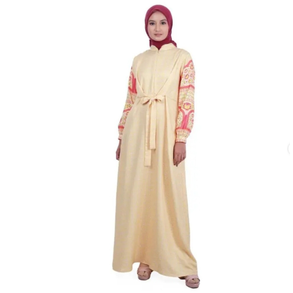 Zoya ZADIA Dress - Gamis Muslim Wanita Busui Wudhu Friendly Bahan Satin