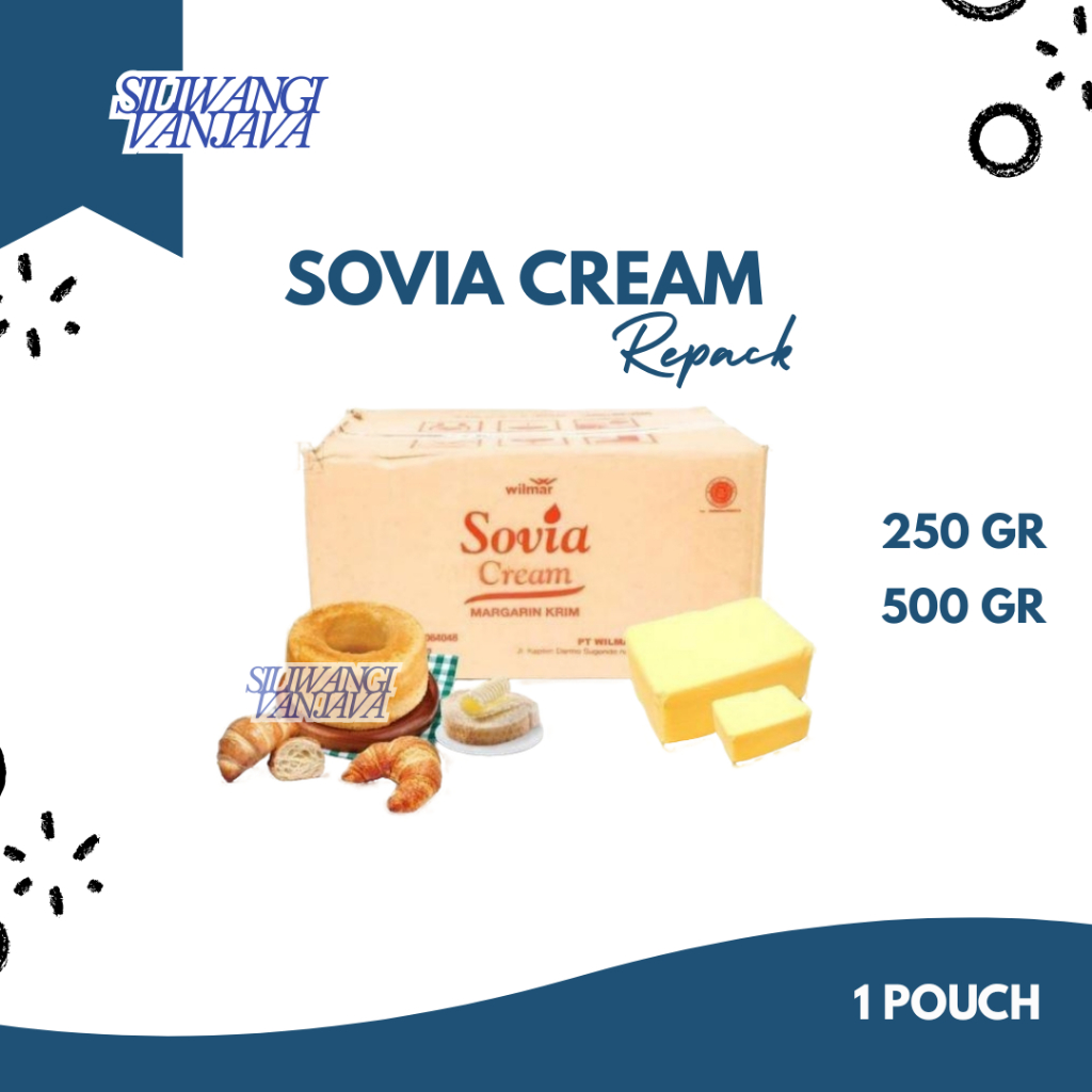 Sovia Cream - Margarin Krim Ekonomis Kemasan Repack 250gr / 500gr