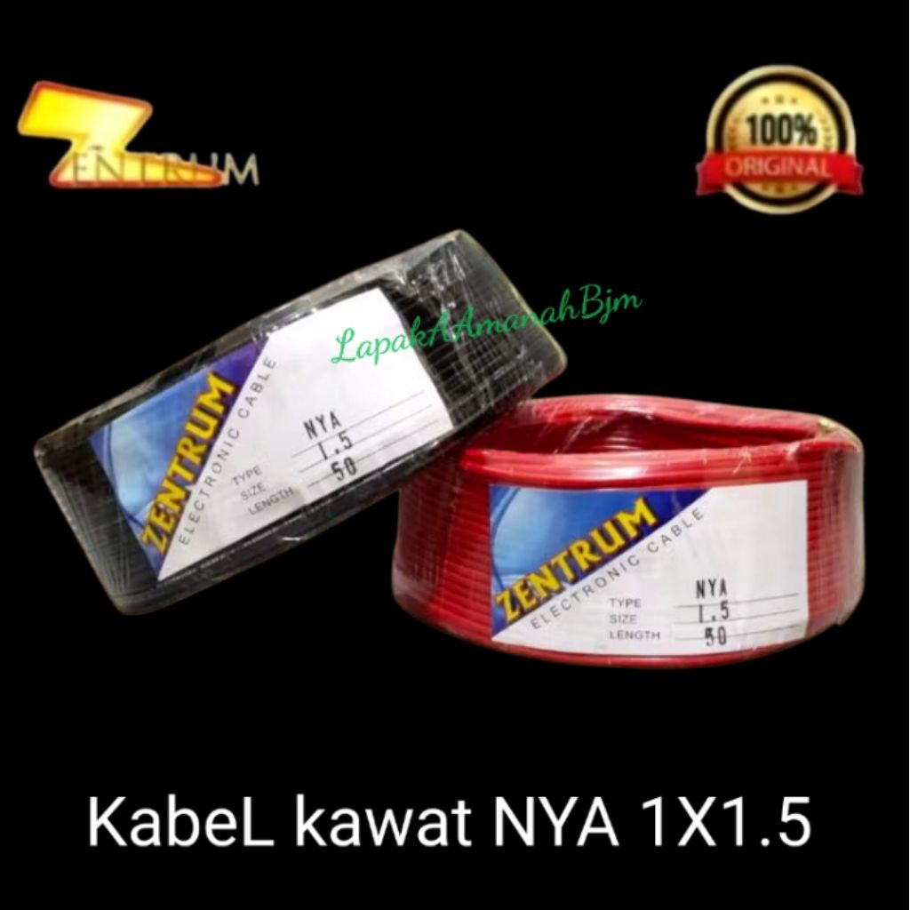 KABEL KAWAT ZENTRUM NYA 1X1.5 50 YARD