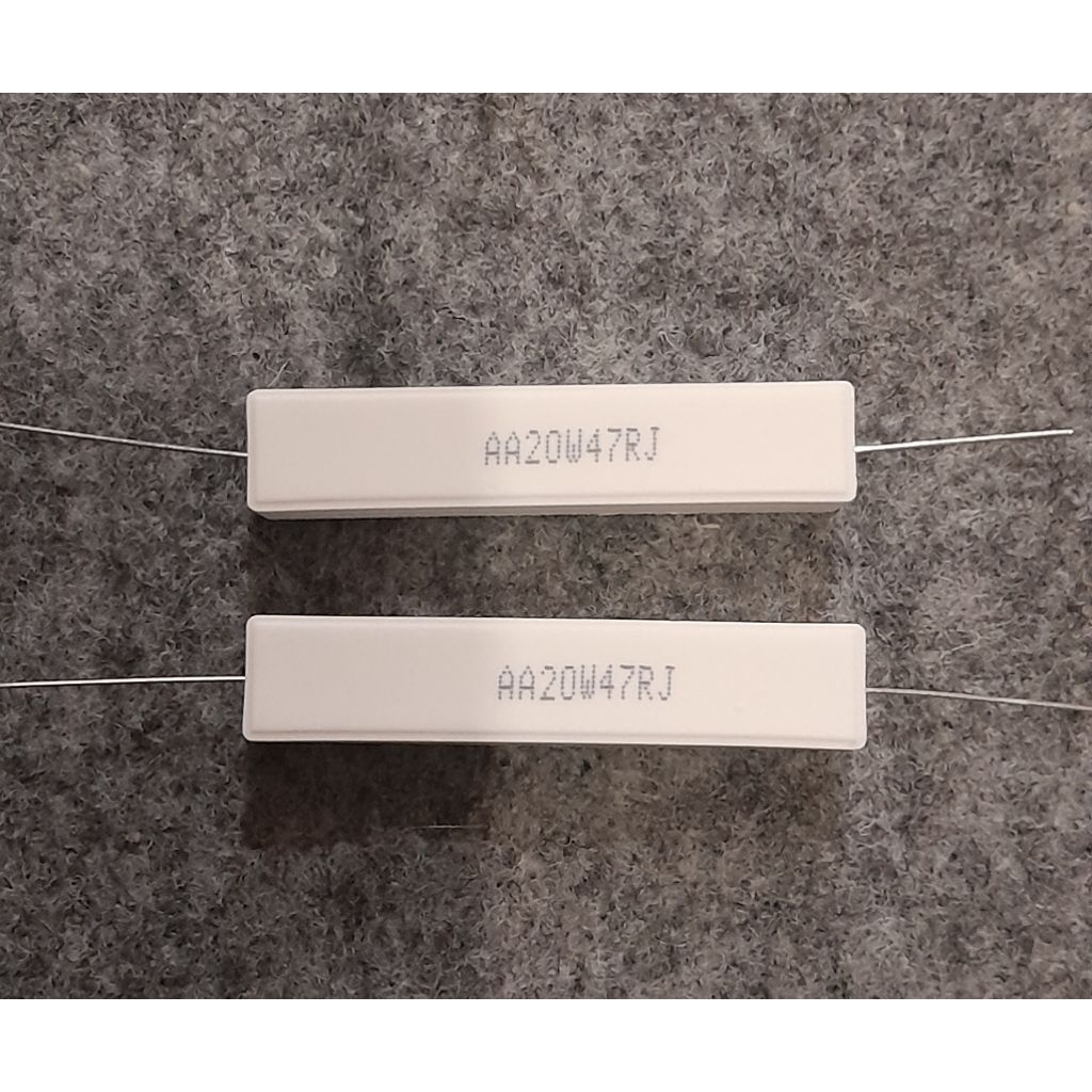Resistor Kapur 20watt 47R / Resistor Kapur 20watt  47ohm Taiwan