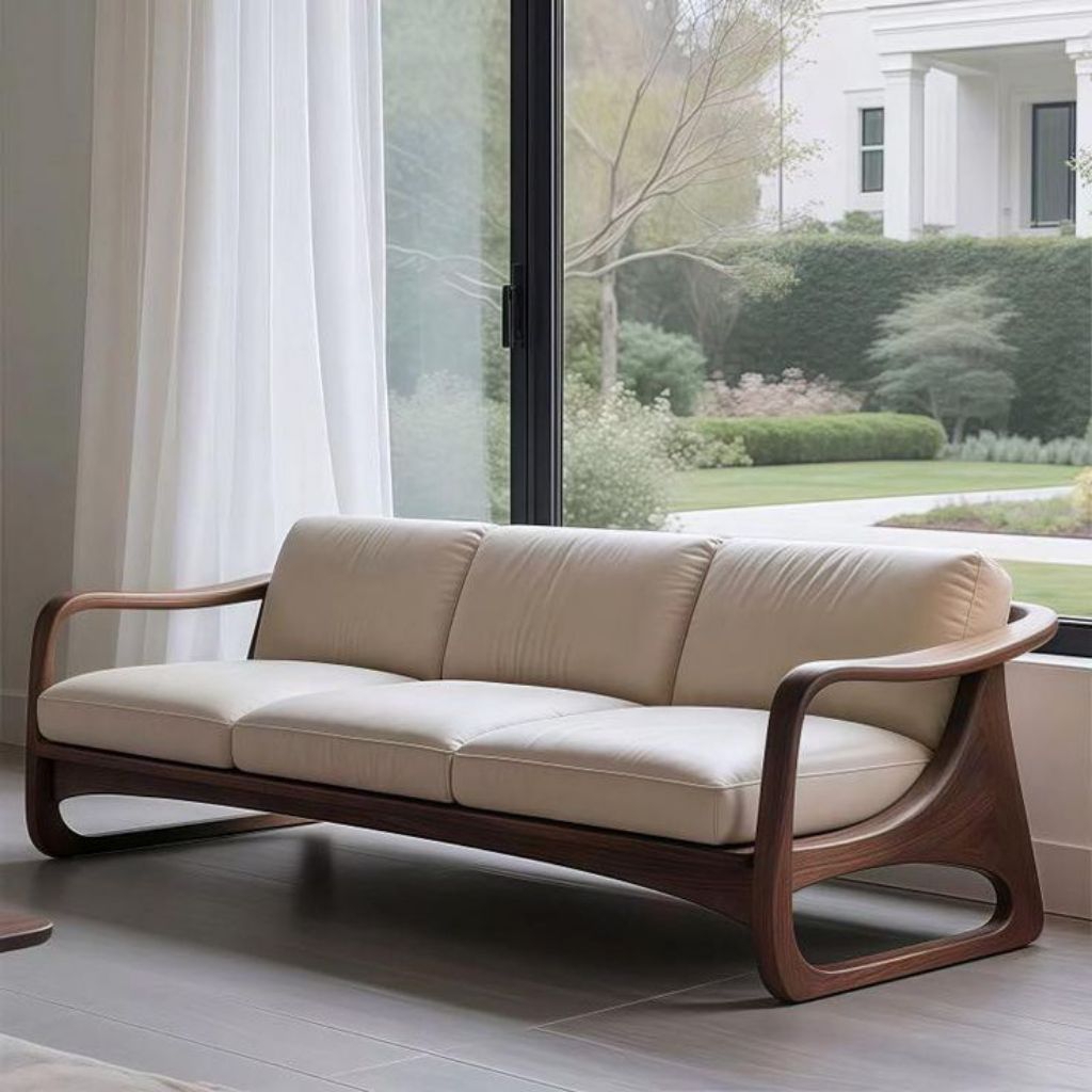 sofa jati minimalis kursi jati 3 seater