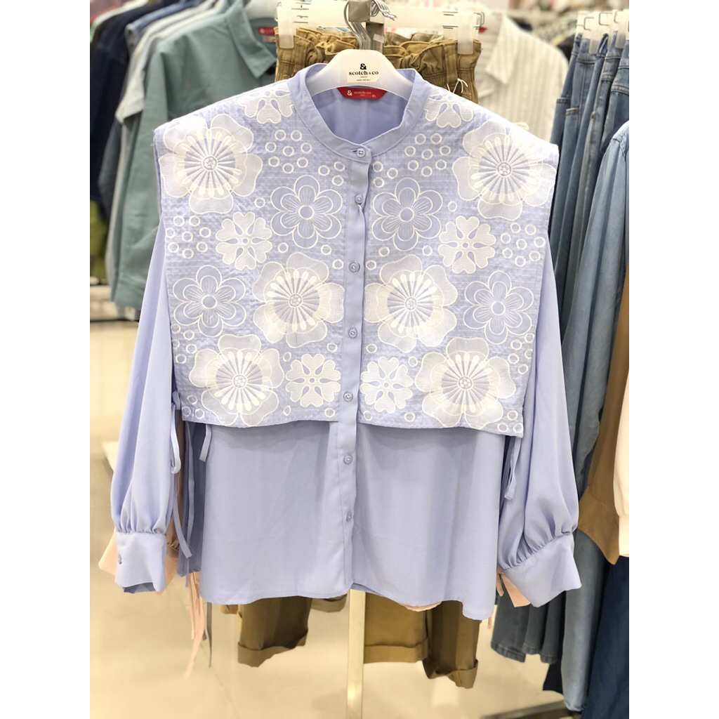 kemeja wanita model vest brand scotch&co