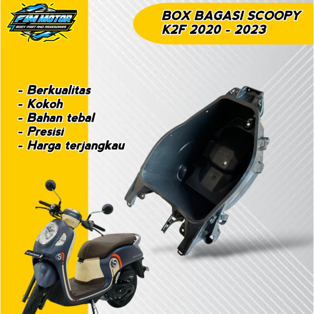 Box Bagasi Bok Helm Honda Scoopy Fi Esp Led K2F 2020 2021 2022 2023