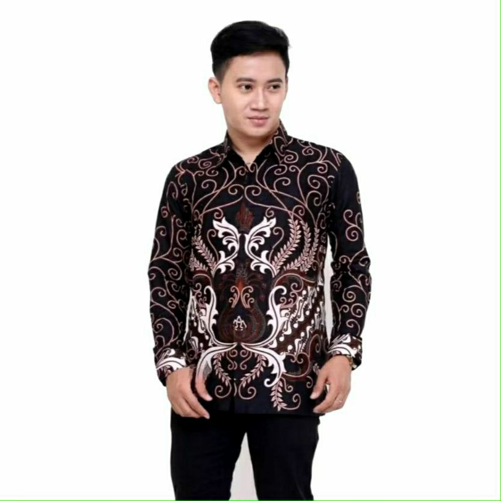 Kemeja Batik Laki Laki Lengan Panjang Baju Batik Laki Laki Batik Pria