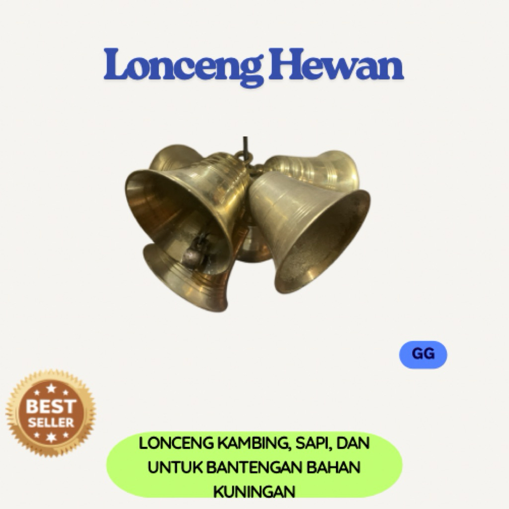 Lonceng Kambing Sapi Dan Bantengan Bahan Kuningan