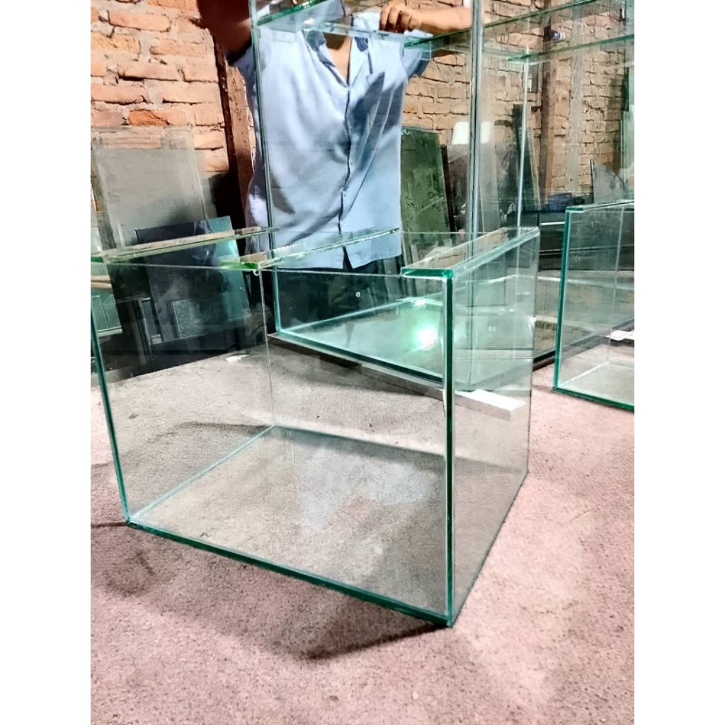 Aquarium 40x20x30 Kaca Transparan