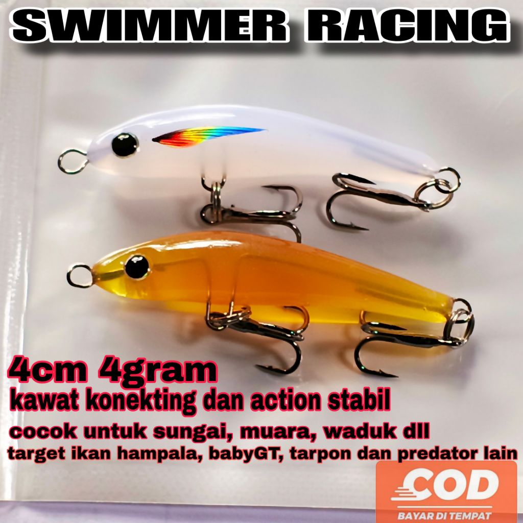 UMPAN SWIM 4CM/ LURE HAMPALA/ LURE CASTING/ LURE HAMPILI/ LURE 4CM/LURE MICRO CASTING/UMPAN HAMPALA