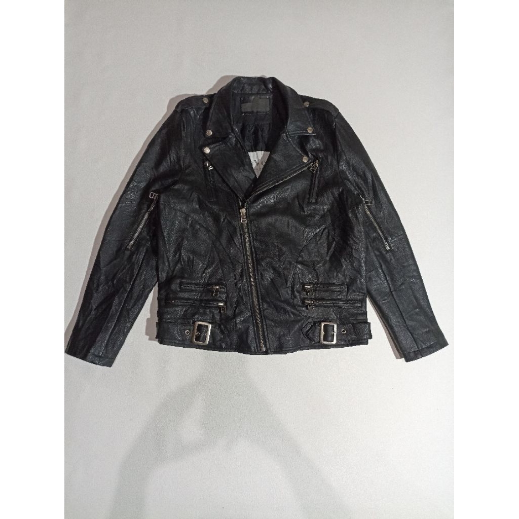 Dress Volume Ramones Faux Leather Jacket