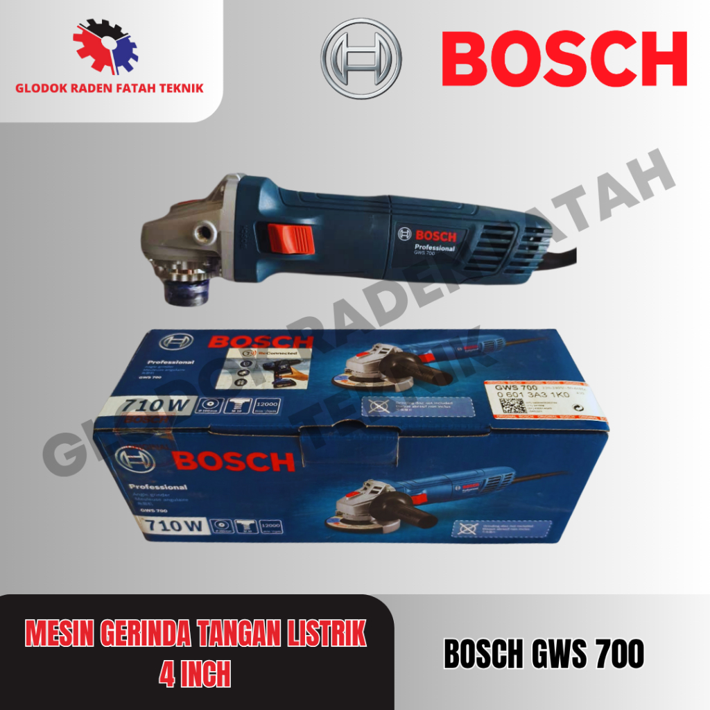 Bosch GWS 700 Mesin Gerinda Tangan Listrik 4 Inch GWS 700 Bosch
