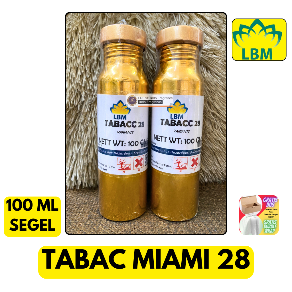 Bibit Parfum TABAC 28 Miami ( 100 ML SEGEL Alumunium ) LBM Fragrance