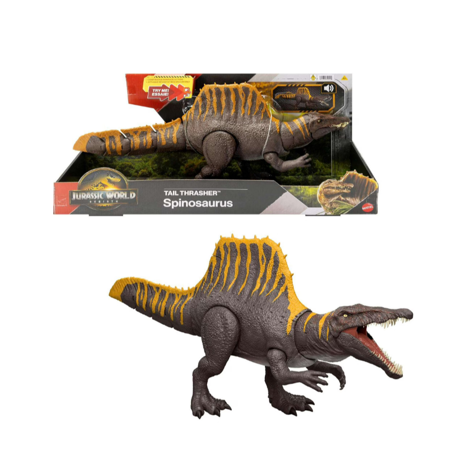 Jurassic World Rebirth Tail Thrasher Spinosaurus Action Figure
