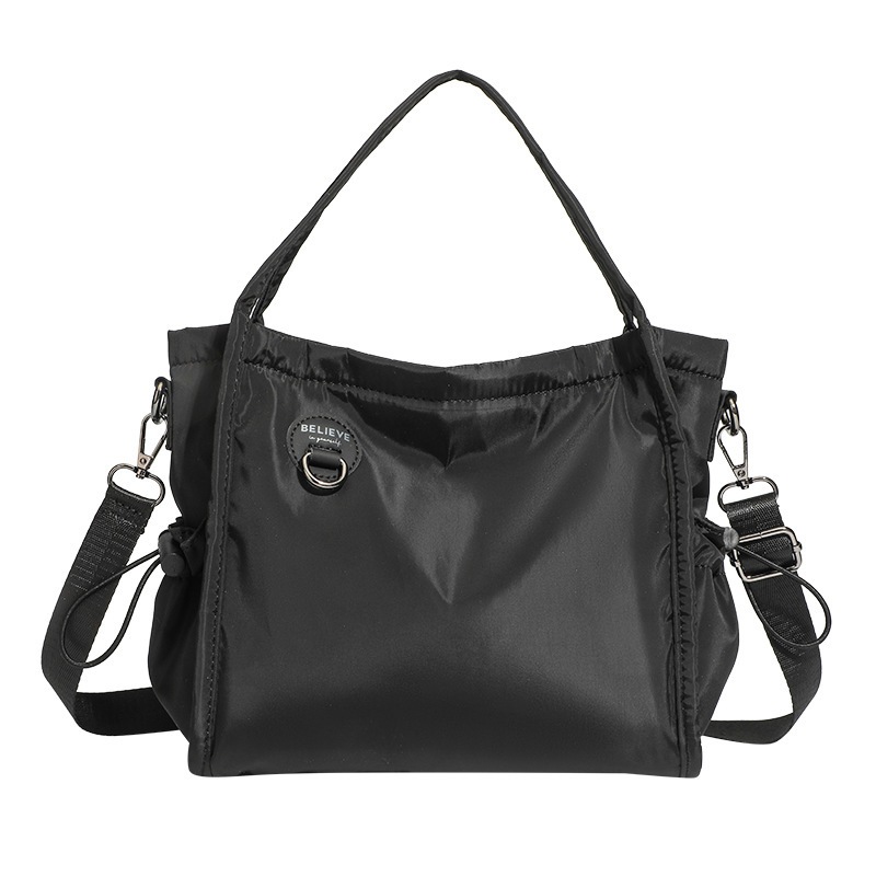 Tas tote wanita berukuran besar ringan, tas selempang bahu ringan, tas wanita kain oxford