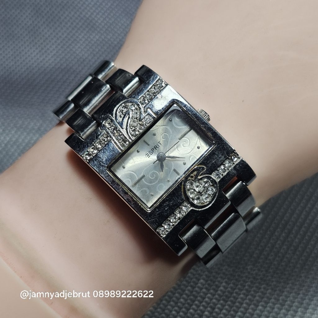 Jam Tank Esprit 0908 Unik Diamond Rantai Bekas3