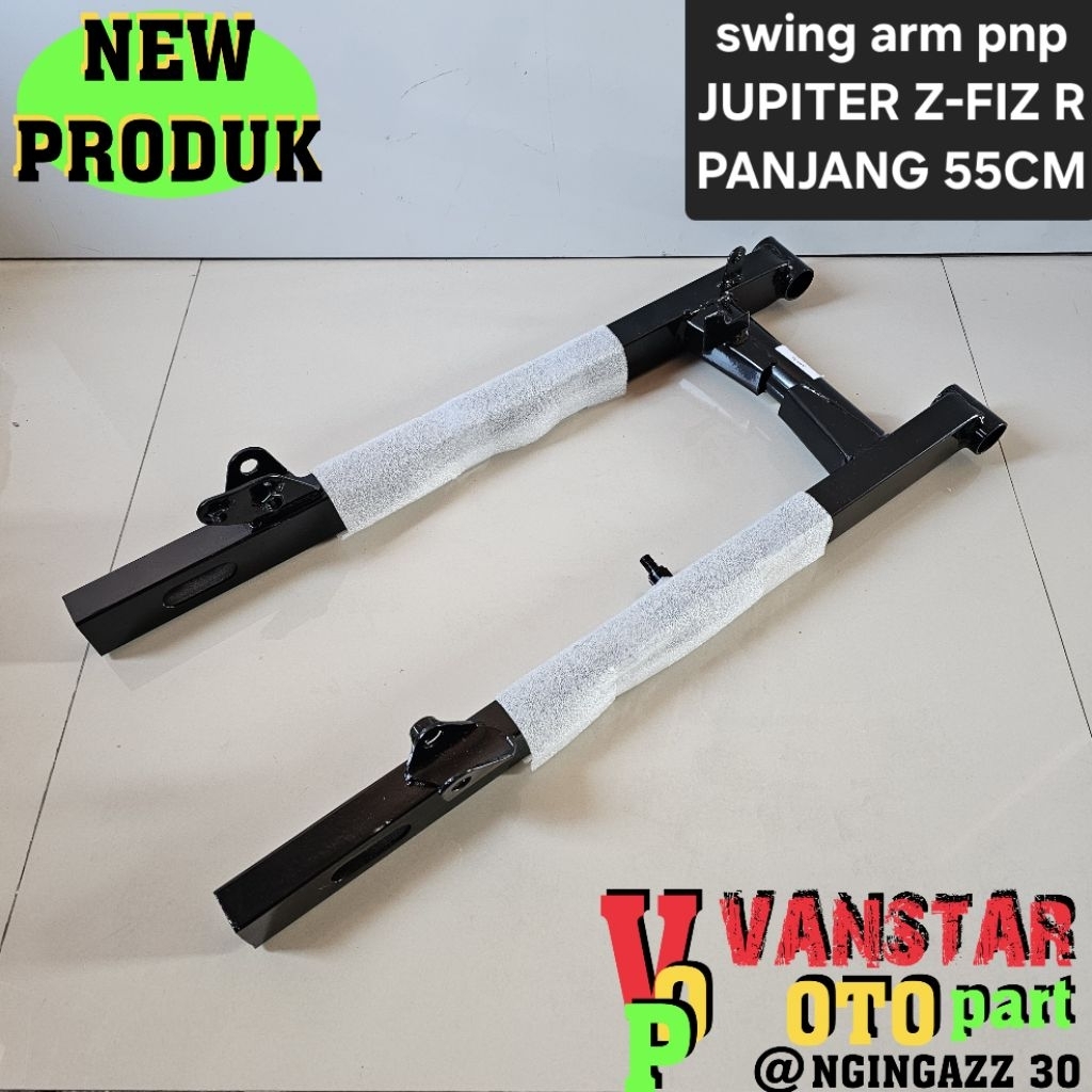 Swing arm variasi PANJANG 55CM PNP JUPITER Z FIZ R VEGA R ALFA WARNA HITAM