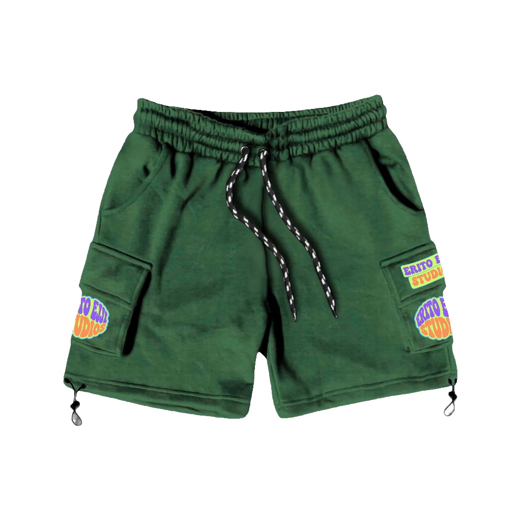 Erito ejji Celana Cargo Pendek Groovy Shorpant Fleece