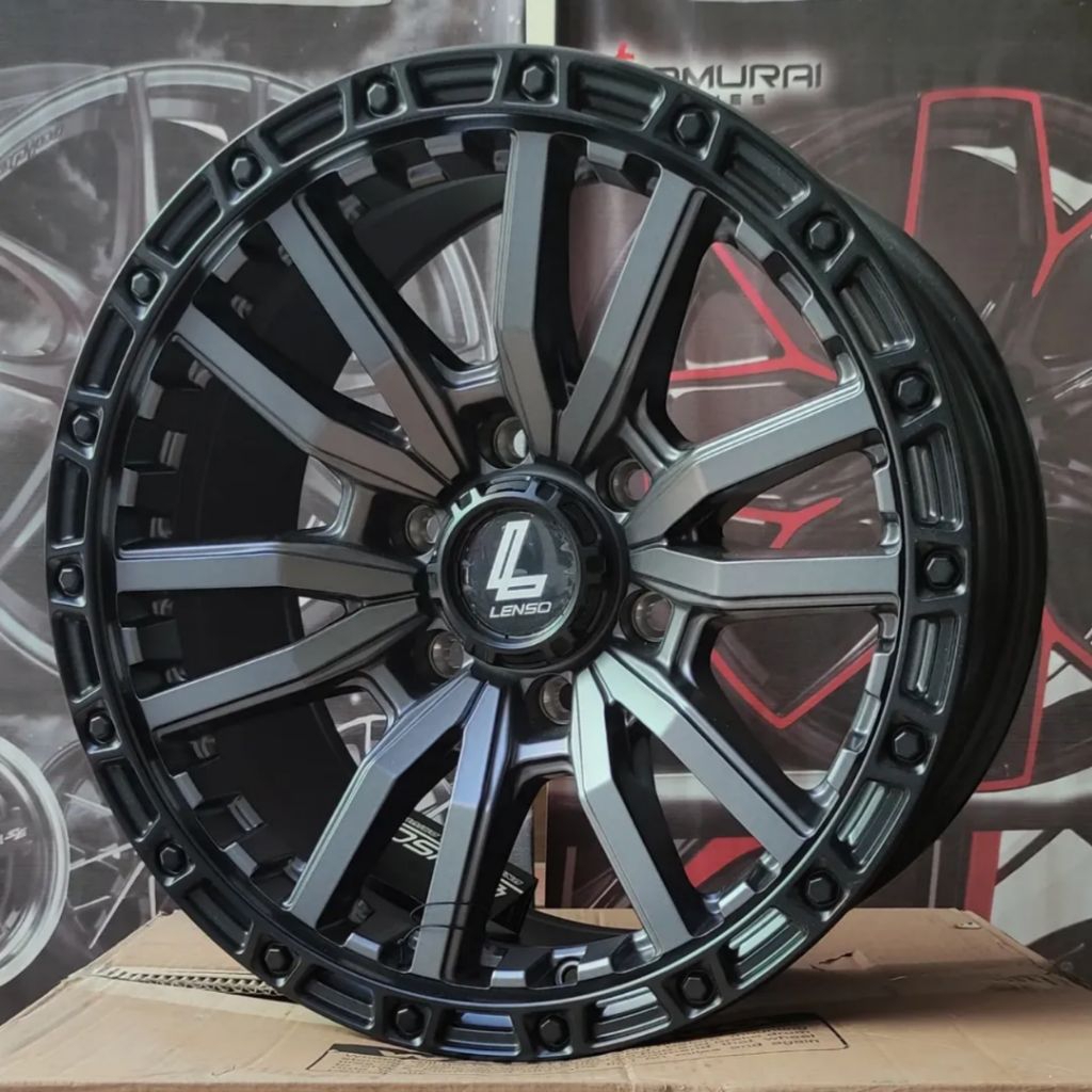 velg ring 18 lenso max valor original lenso Thailand lebar 9,5 ET 15 velg mobil ring 18 pajero Hilux