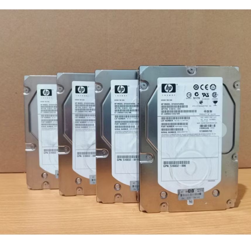 HDD HP SAS 600GB 15K ukuran 3,5"