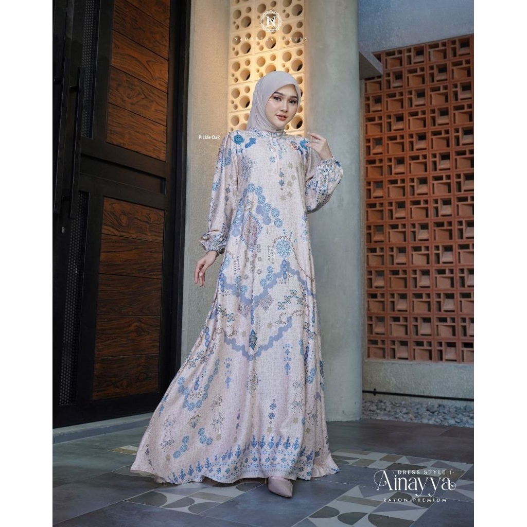 TERBARU BISA COD AINAYYA DRESS NADHEERA LUXURY GAMIS NADHEERA TERBARU BISA COD