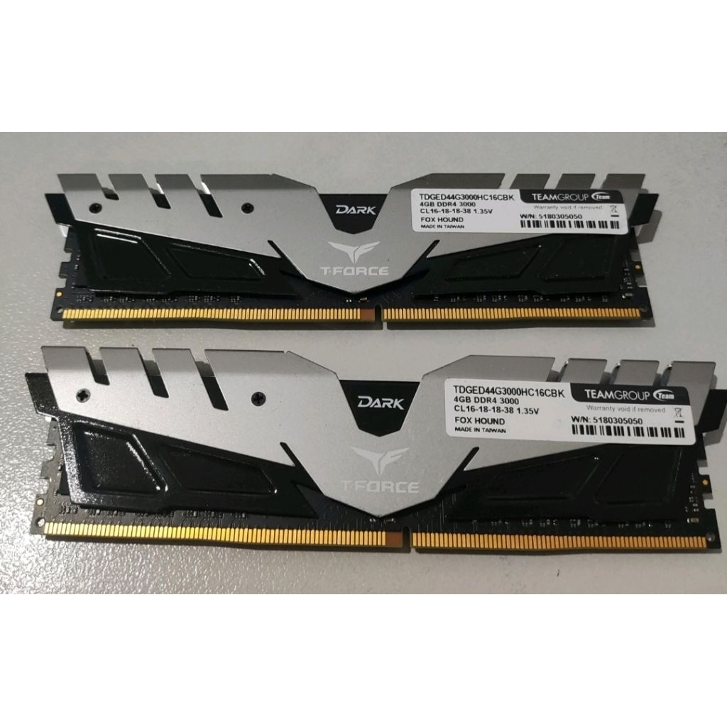 Tforce Team Dark 3000 Mhz DDR4 8GB (2x4)