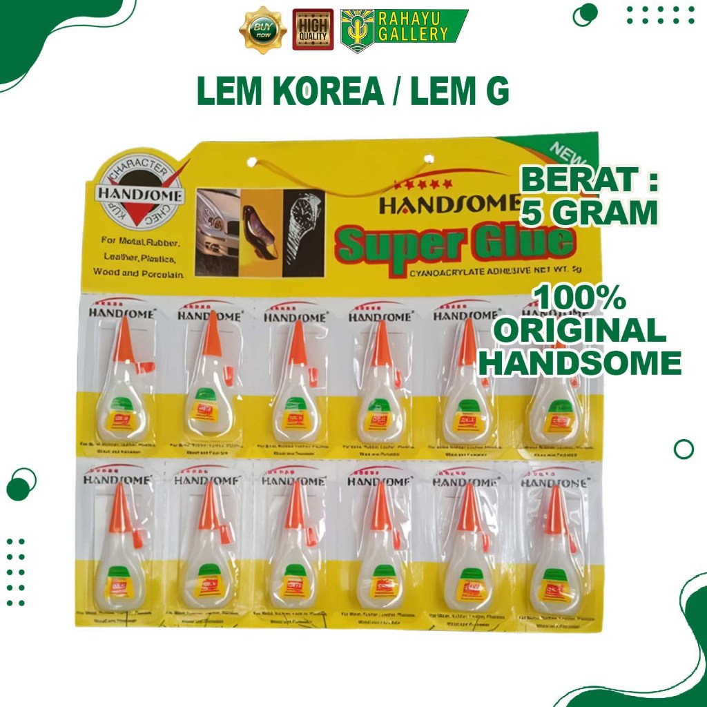 LEM HANDSOME SUPER GLUE - LEM SUPER GLUE 5GRAM - RENCENGAN