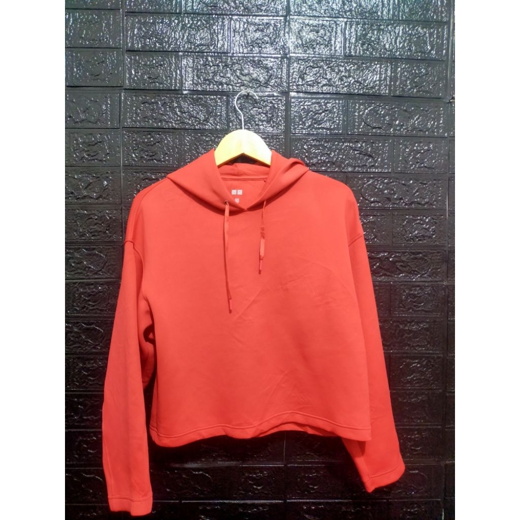 Hoodie Uniqlo dry  Scuba Croptop