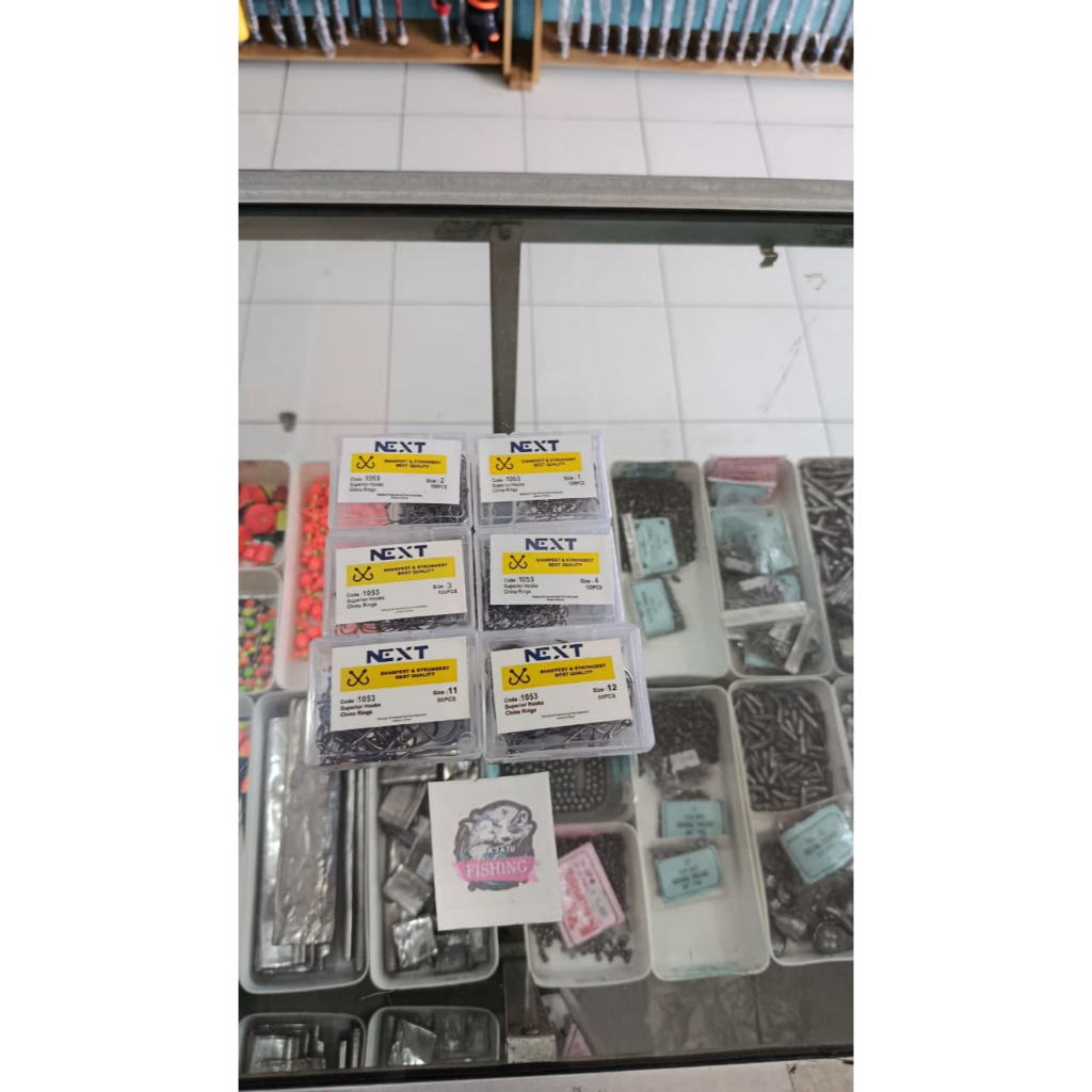 Mata Kail Pancing Next Carbon 1053 Kotak Isi 100 Kuat & Anti Karat