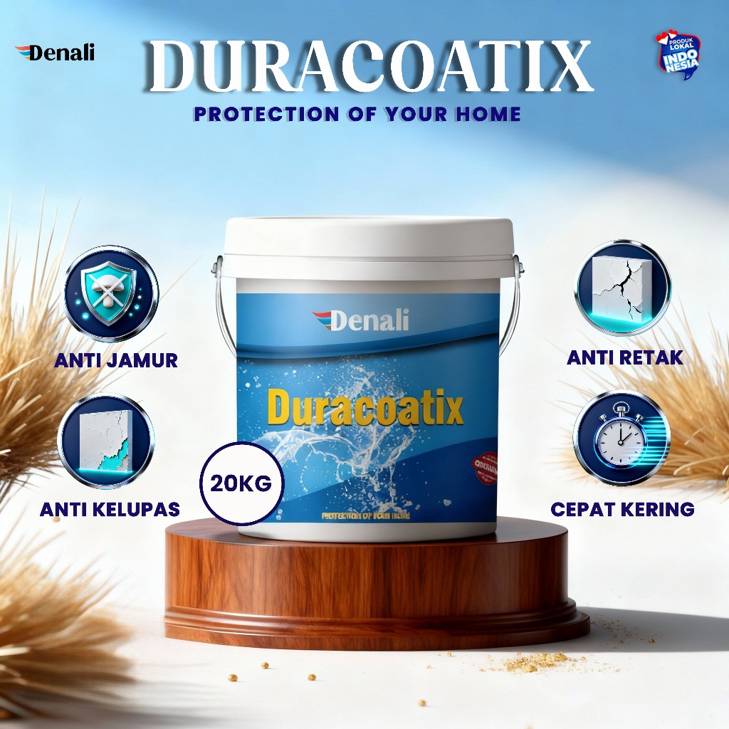 DENALI - Cat Pelapis Waterproof 20KG - Anti Rembes Untuk Interior & Eksterior