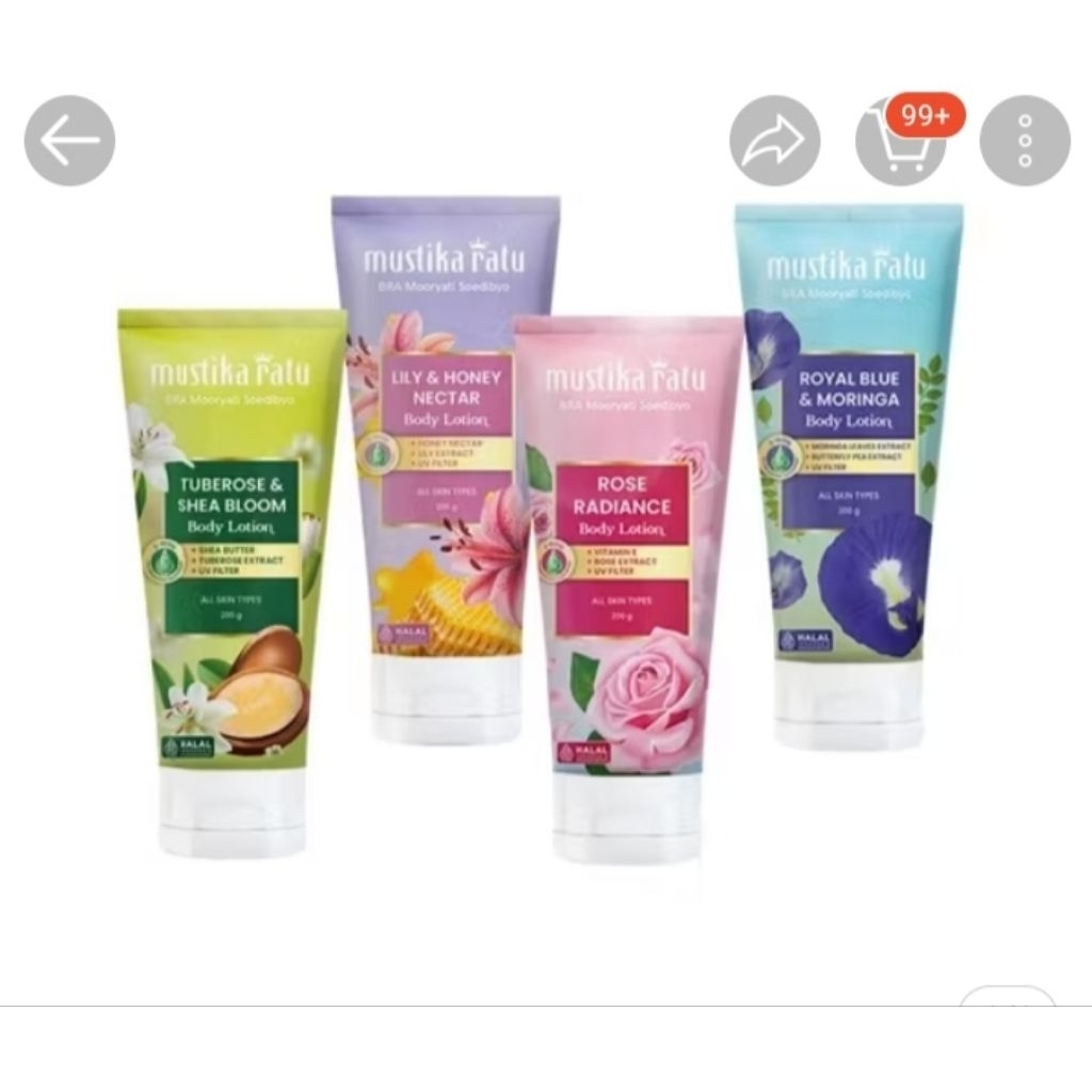 MUSTIKA RATU BODY LOTION 200 GR
