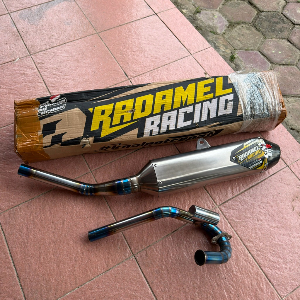 Knalpot Radamel Racing F4 Yamaha WR155 Full Stainless