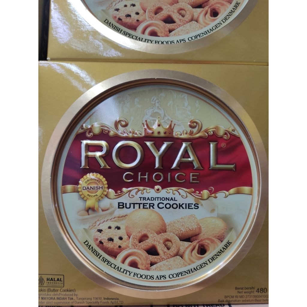 royal choice biskuit kaleng premium 480 gr