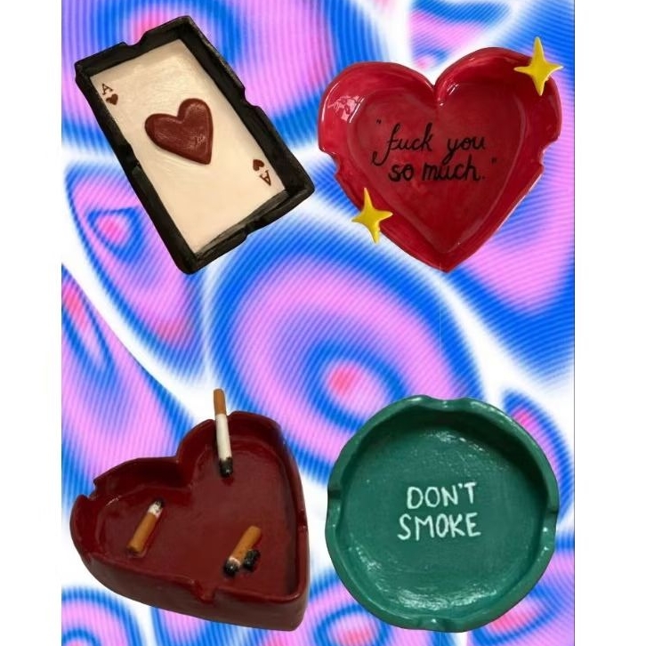 ASBAK DARI CLAY CUSTOM || ASHTRAY CLAY BISA REQUEST NAMA