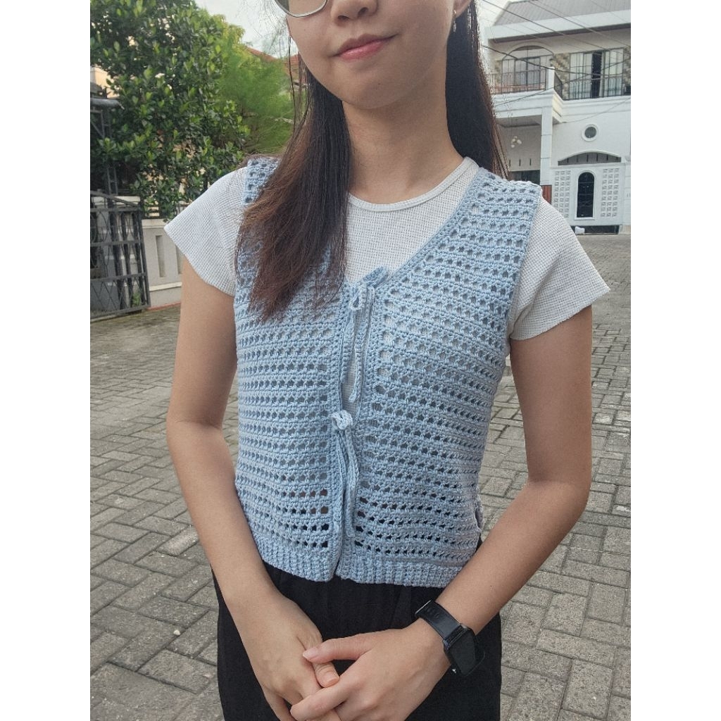 Crochet Vest Mesh Handmade