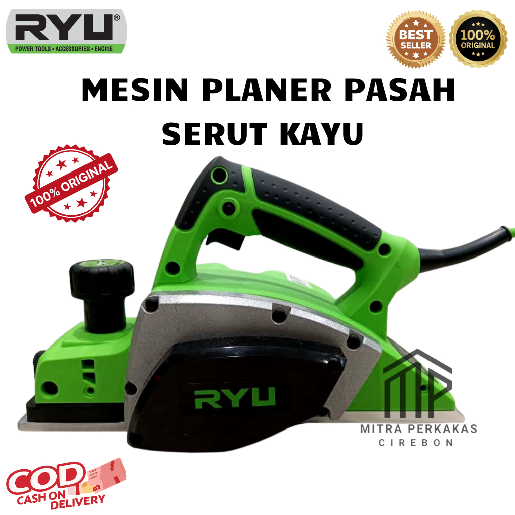 RYU Mesin Serut Kayu Planner Listrik 17.000Rpm Otomatis Suguh Pasah 82MM - RPL82-4A ORIGINAL 100%