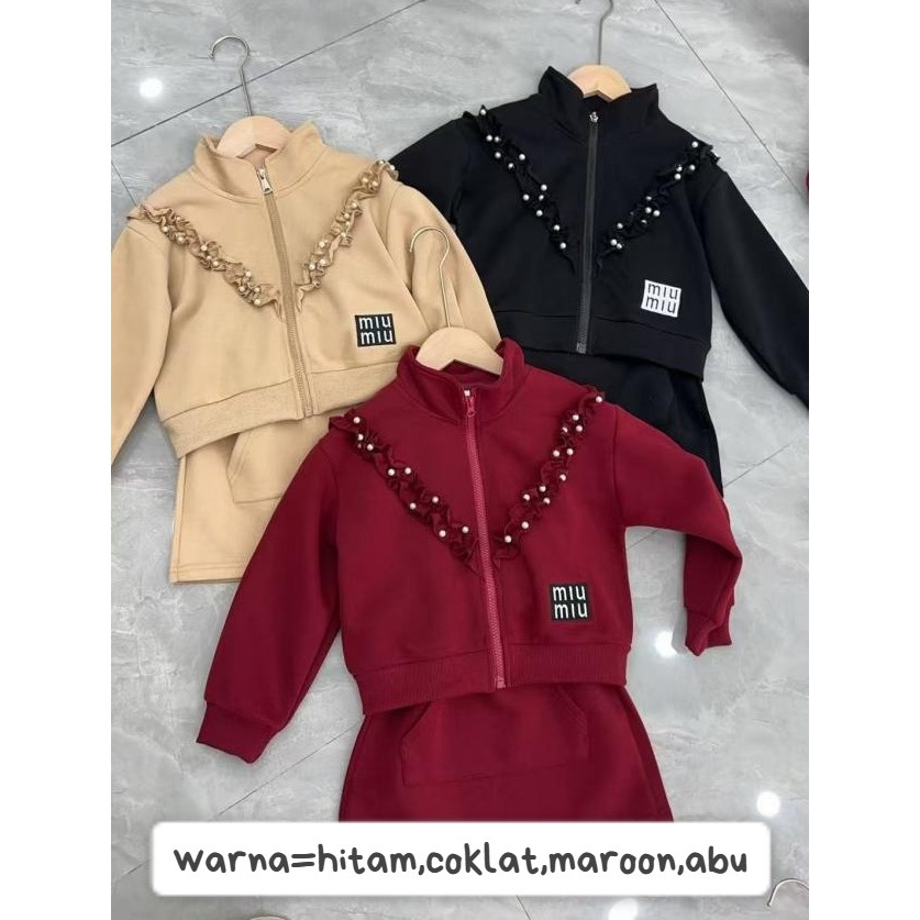 Setelan Jaket Rok Anak Perempuan (5SET)- Grosir Baju Anak Import