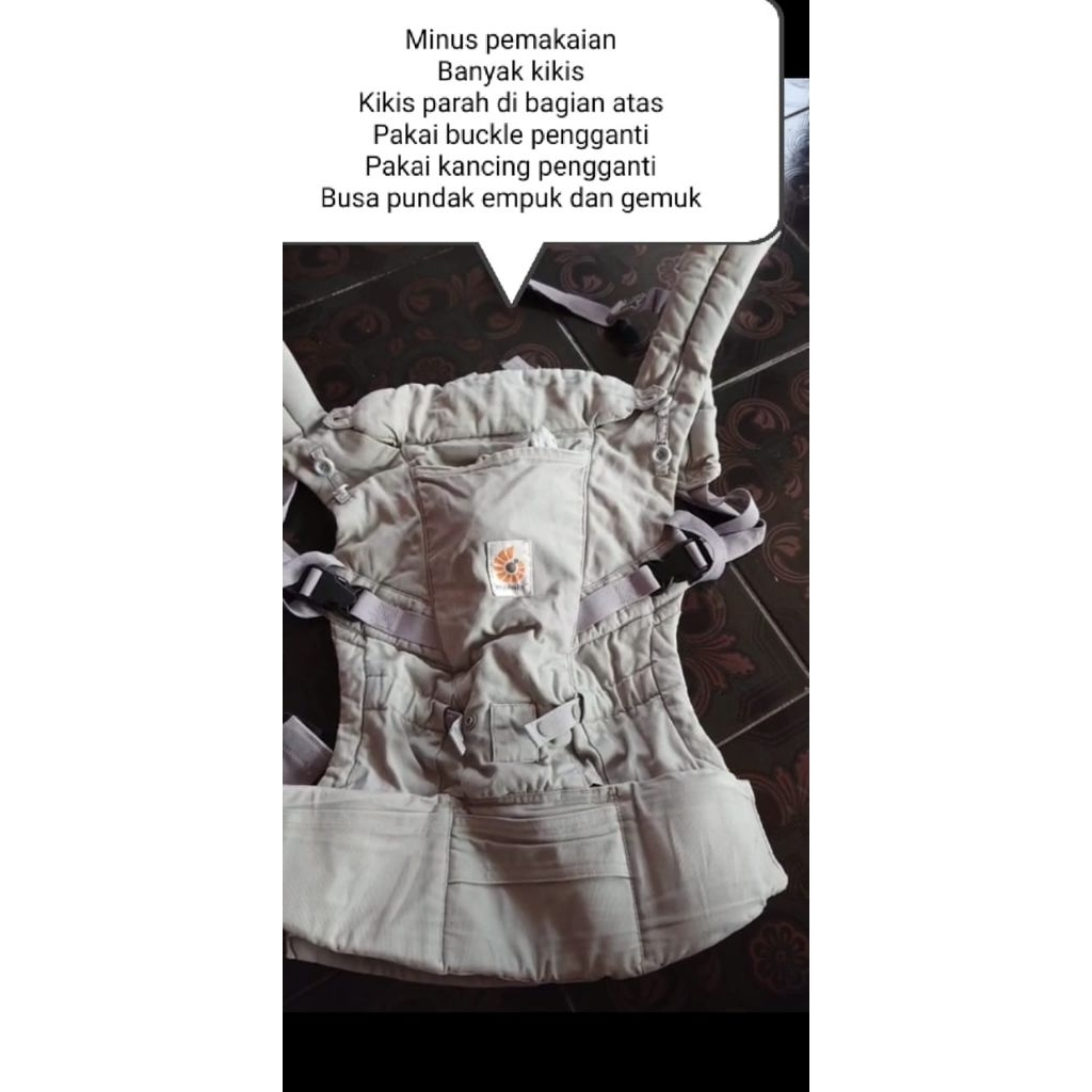 preloved Ergobaby Adapt Grey ada minus