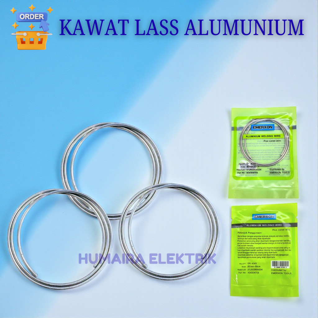 KAWAT LAS ALUMUNIUM EMERXON / ALU PLATINUM EMERXON / KAWAT LAS ALUMUNIUM UNIVERSAL / ALUPLATINUM UMU