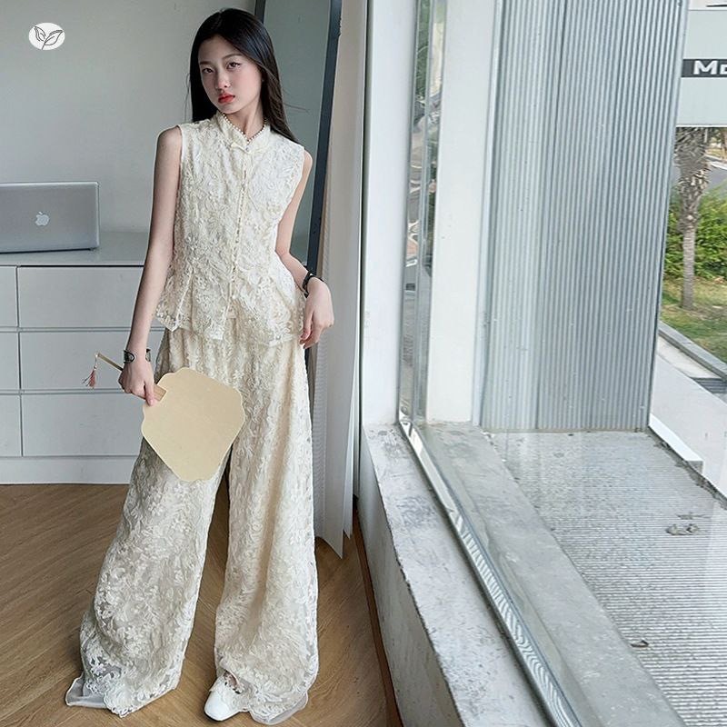 SETELAN CHEONGSAM ANAK PEREMPUAN BAJU IMLEK REMAJA CEWEK BRUKAT LACE CANTIK ELEGAN IMPORT