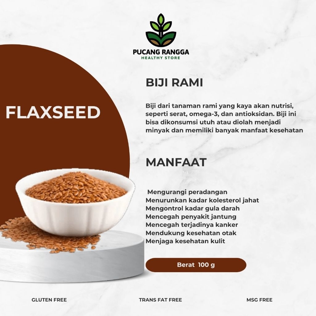 Biji Rami (flaxseed) 100g