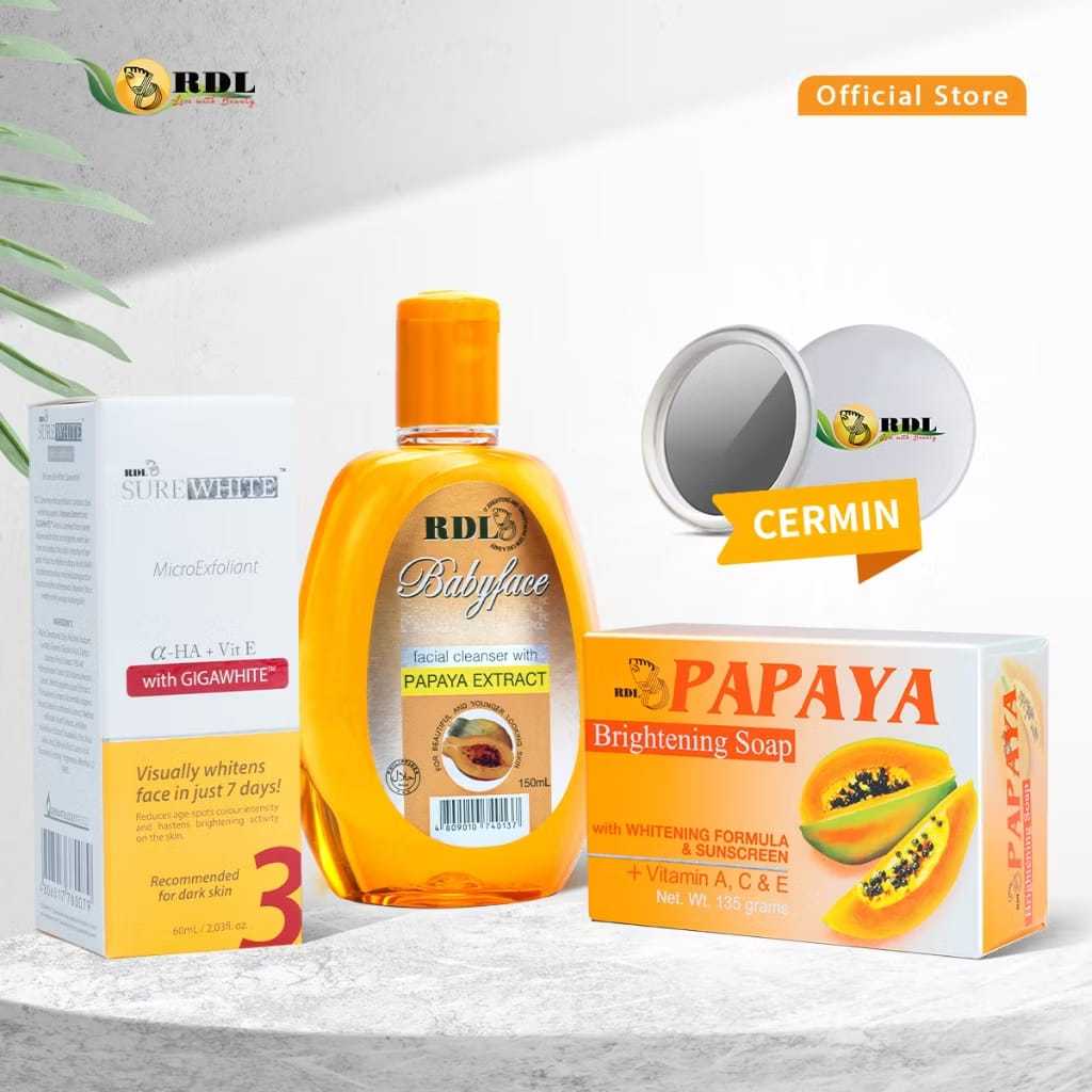 Rdl Serum Original 100% Bpom Whitening 30 Ml + Plus Cream Whitening Siang Malam