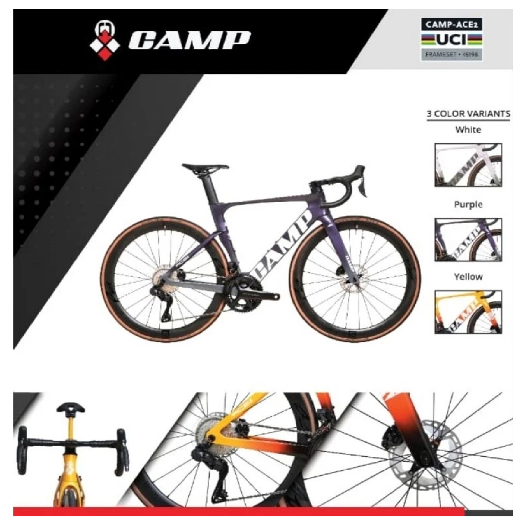 Sepeda Balap Roadbike CAMP ACE II Shimano Ultegra DI2 Full Carbon