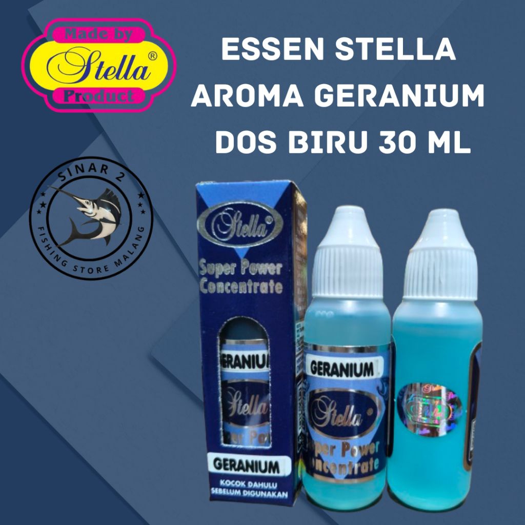 Essen Stella Dos Biru Aroma Geranium Premium 30 ml