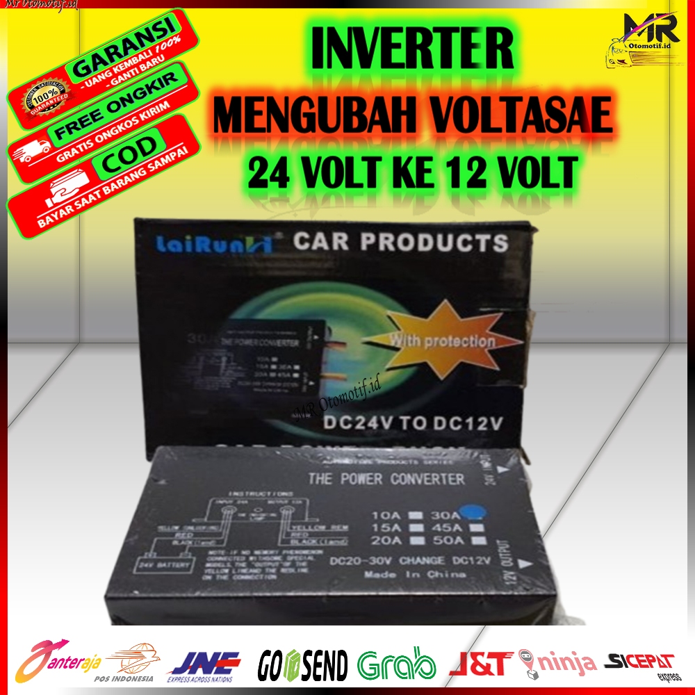 Inverter Voltase 24-12 Volt 30 Ampere