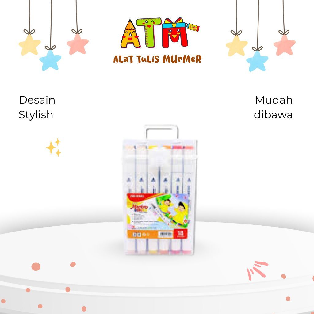 Spidol/Water Marker/GREEBEL WATER MARKER DUAL HEAD-GMWD 18C