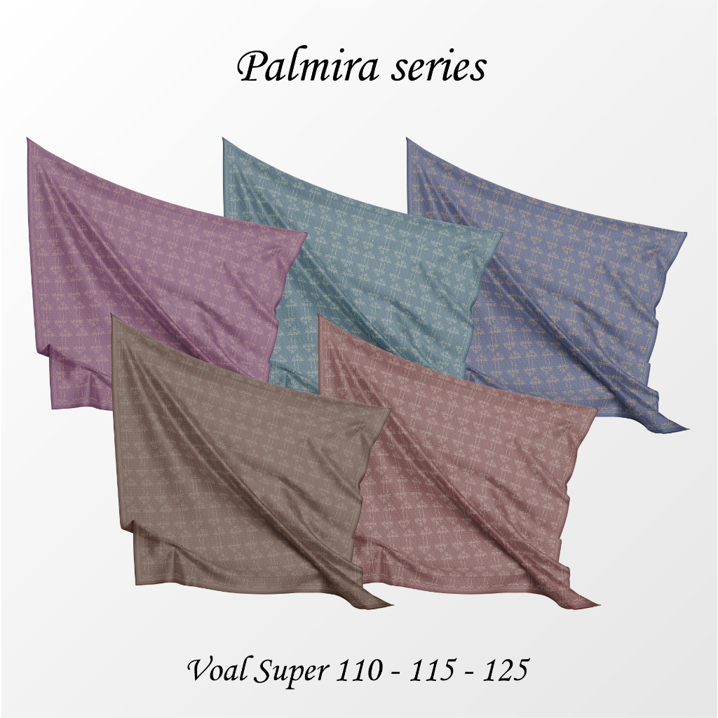 Hijab printing PALMIRA kain voal super jasa cetak hijab segi empat kerudung muslimah