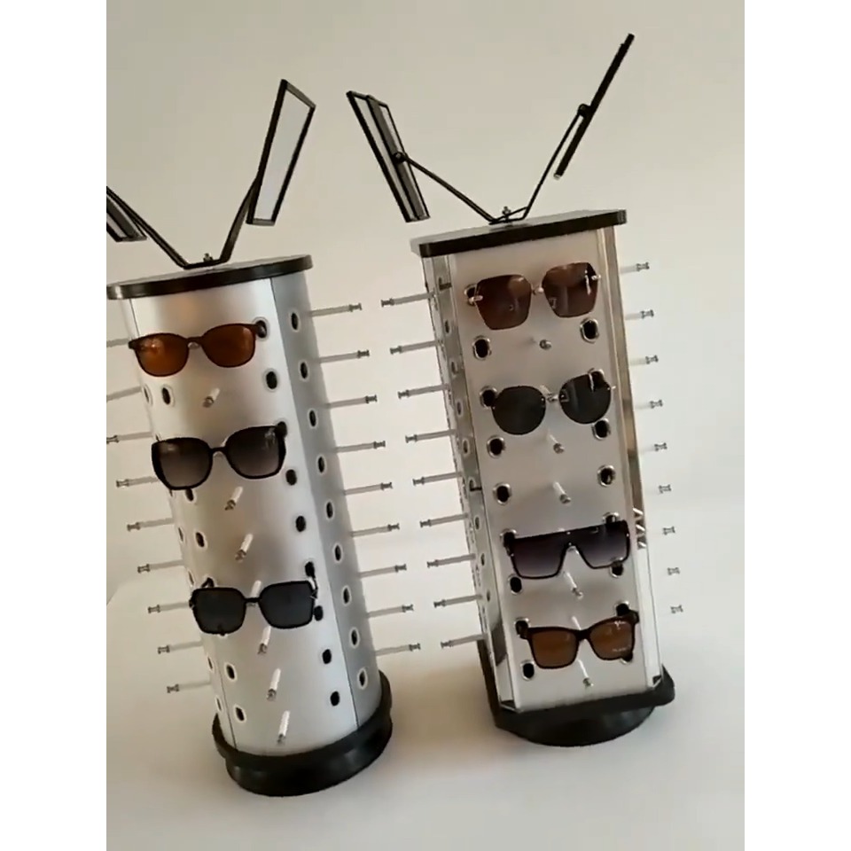 Rak Pajangan Kacamata Isi 36 Display Kacamata Rak Kacamata / Pajangan Kacamata Isi 36 Bulat Putar