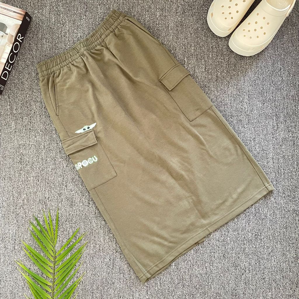 Rok Cargo Anak Warna Hijau